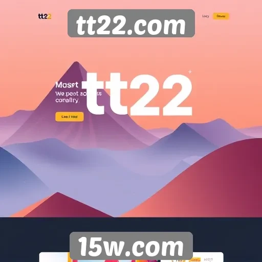 Acessibilidade e design do site tt22.com
